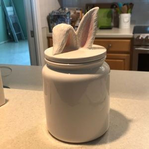 Magenta Bunny Canister/ Matches Rae Dunn Easter
